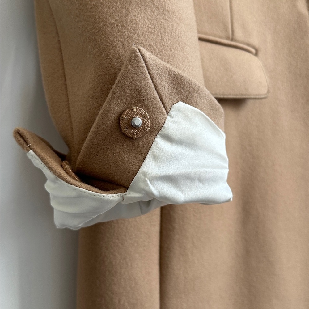 Banana Republic Tan Wool-Blend Single-Button Trench Coat - Picture 12 of 12
